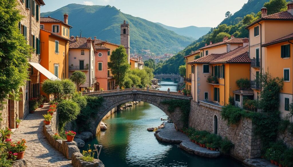 découvrez dolceacqua, un village médiéval pittoresque en ligurie. notre guide complet vous aide à explorer ses ruelles charmantes, son pont historique et ses spécialités locales.