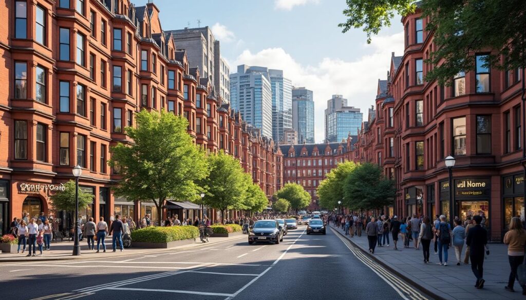 découvrez l'habitat de glasgow : apprenez le nom des quartiers, leurs caractéristiques principales et la composition de la population locale.