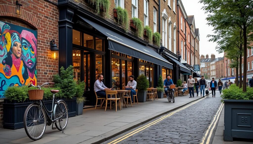 découvrez shoreditch à londres, un quartier artistique et tendance, réputé pour son street art vibrant, ses galeries créatives, ses cafés branchés et son ambiance unique.