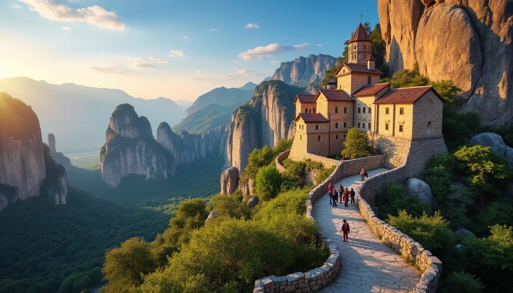 découvrez kalambaka et son guide complet pour visiter les majestueux monastères des météores, une destination incontournable alliant histoire, nature et spiritualité.