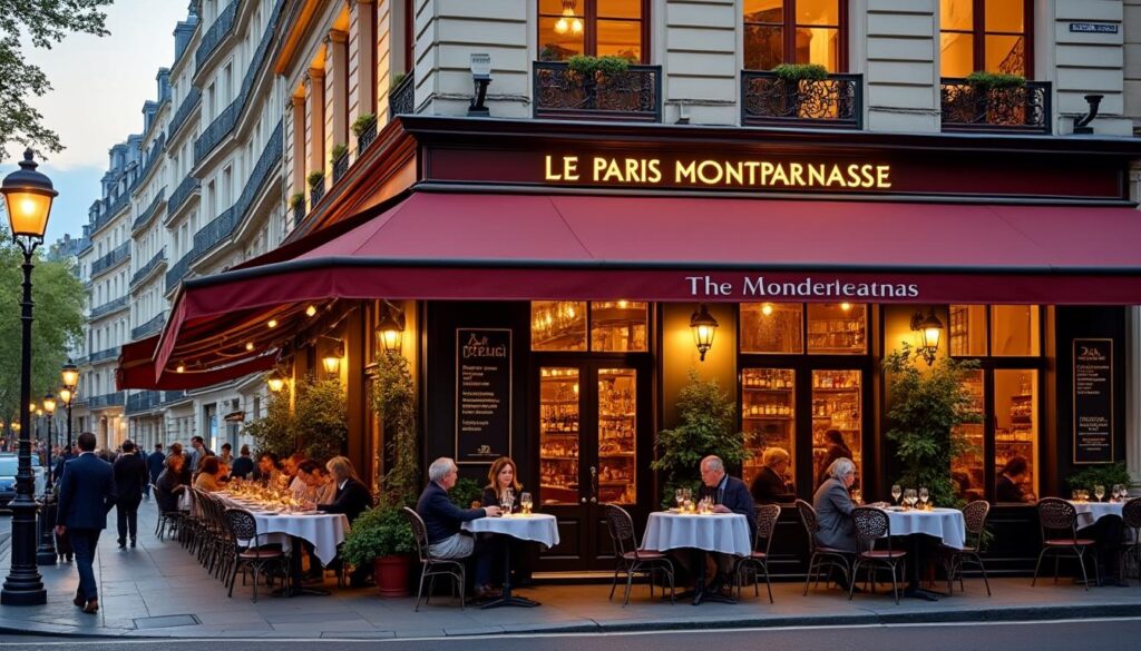 découvrez le paris montparnasse, un restaurant et brasserie traditionnelle au cœur de paris, offrant une cuisine française authentique dans un cadre convivial.