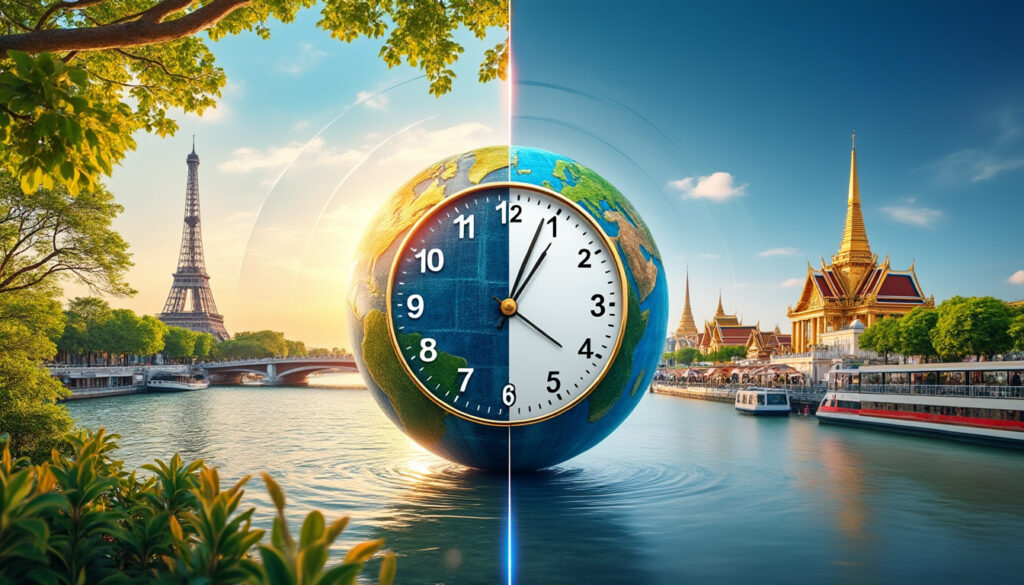 découvrez le décalage horaire entre la thaïlande et la france : la thaïlande a 6 heures d’avance en hiver et 5 heures en été.
