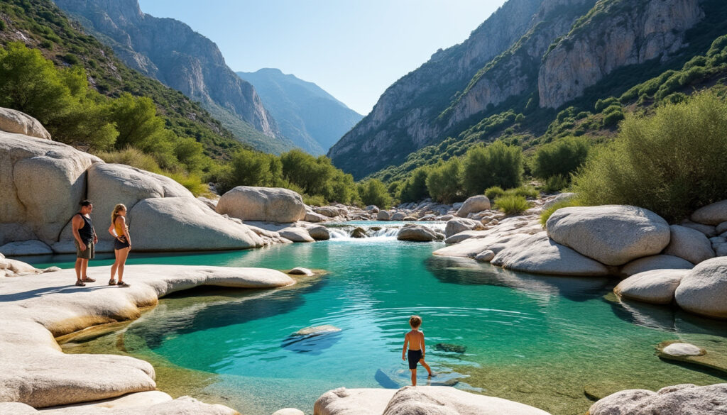 découvrez les piscines naturelles de zoza, en corse : baignade rafraîchissante dans des eaux cristallines et randonnée au cœur de paysages exceptionnels.
